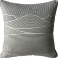 Dark Grey-White - Front - Herdy Line Filled Cushion