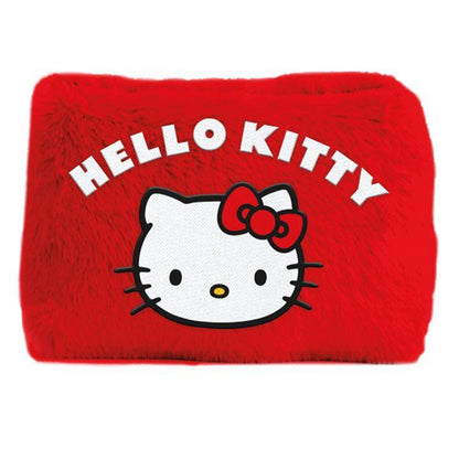 Red-White - Front - Hello Kitty Laughing Plush Pencil Case