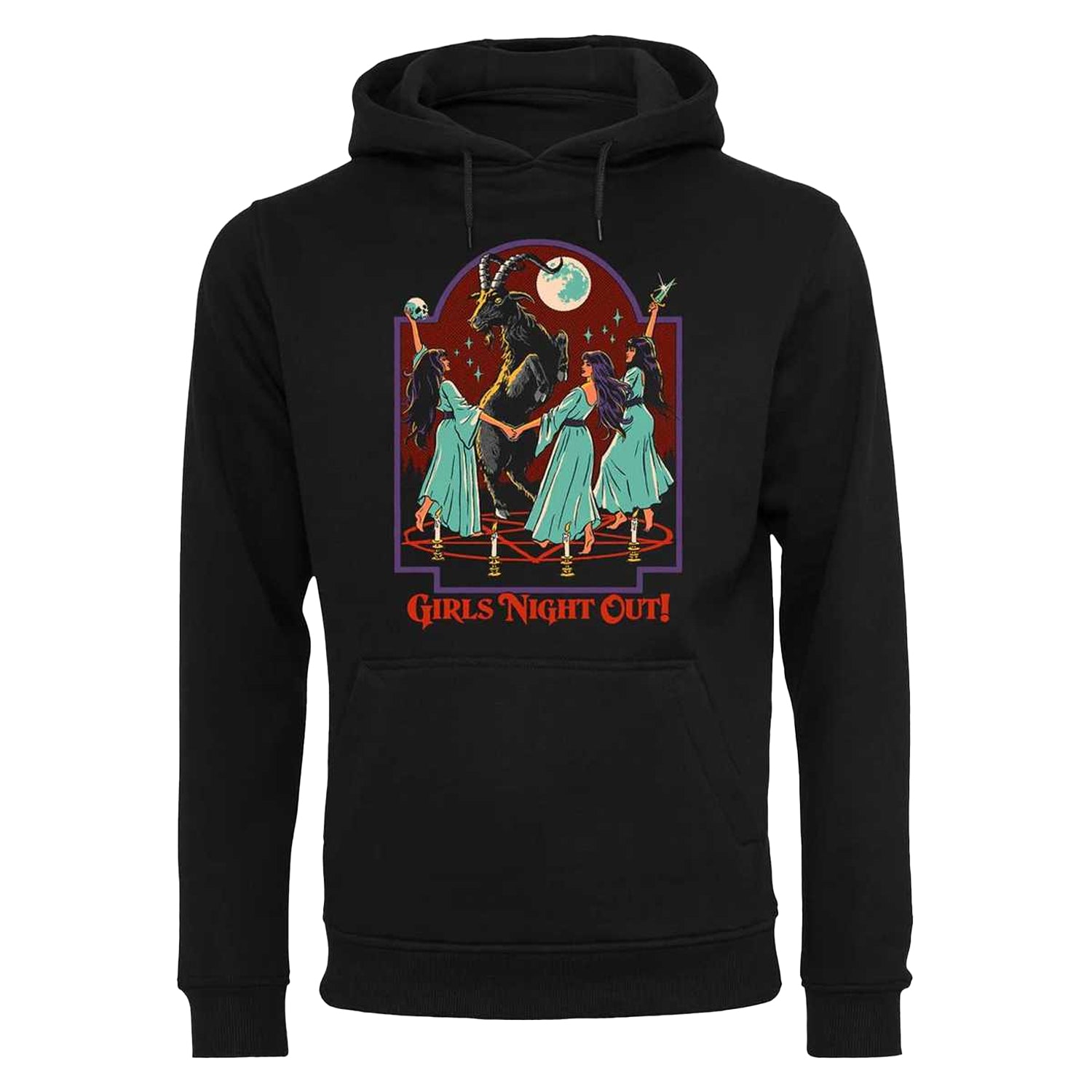 Black - Front - Steven Rhodes Unisex Adult Girls Night Out Hoodie