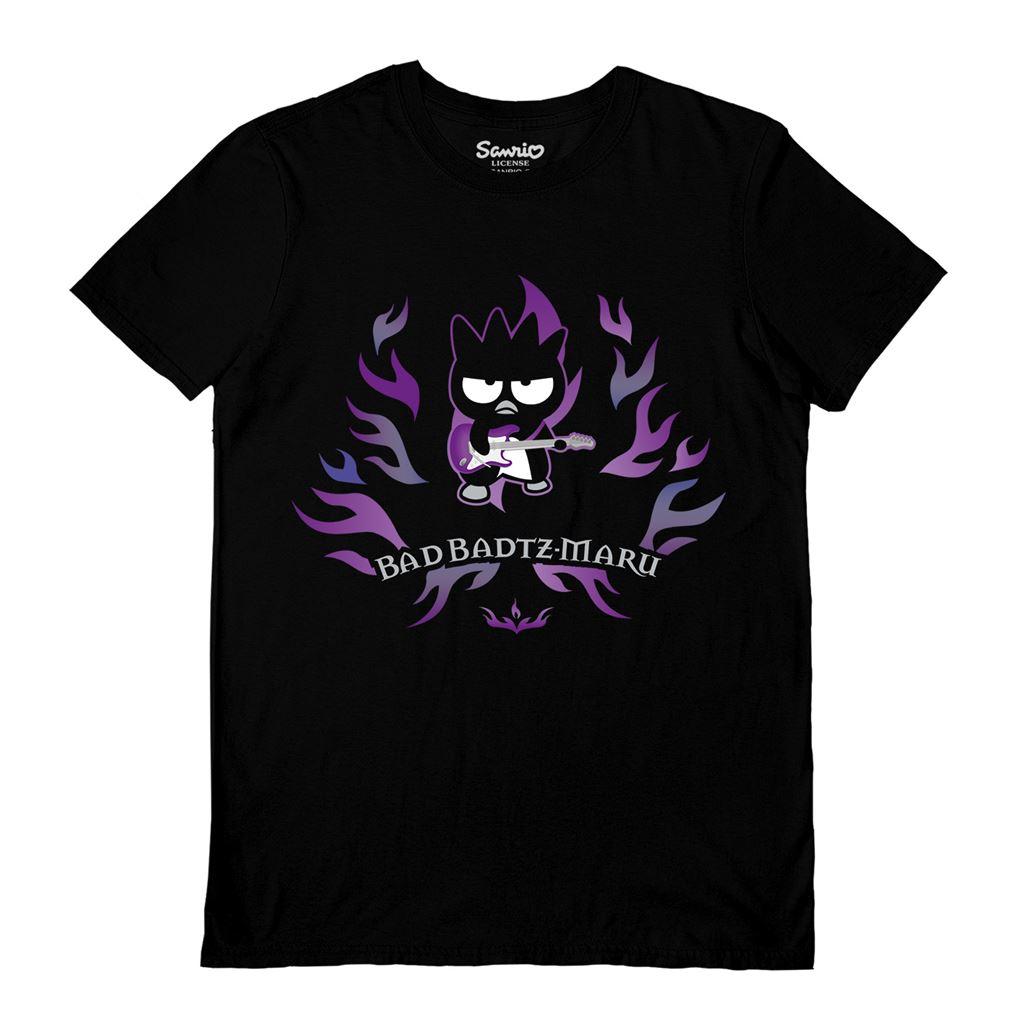 Black - Front - Sanrio Unisex Adult Badtz-Maru Rocker T-Shirt