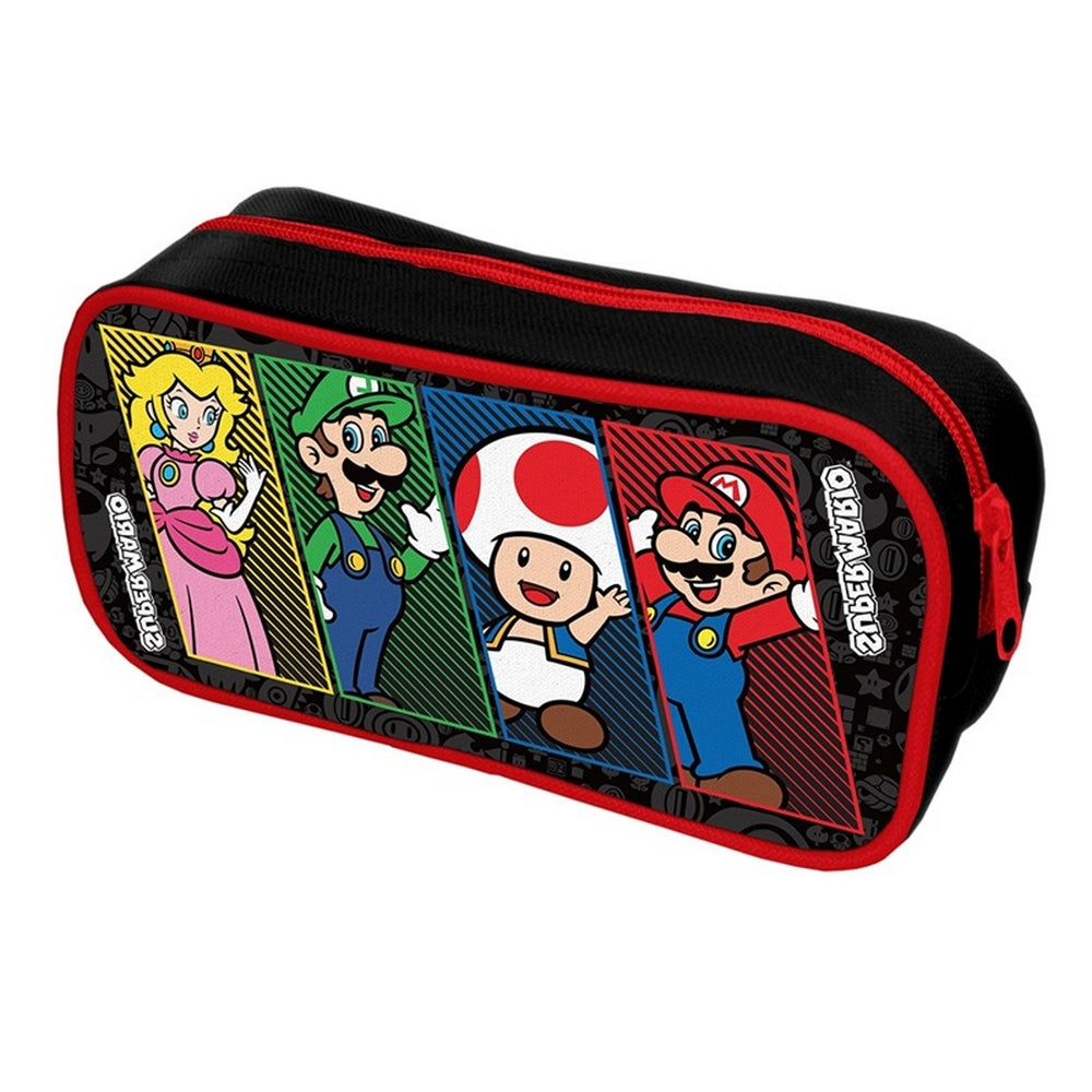 Multicoloured - Back - Super Mario Rectangle Pencil Case