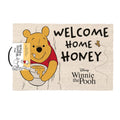 Beige-Off White-Yellow-Black - Front - Winnie the Pooh Welcome Home Honey Door Mat
