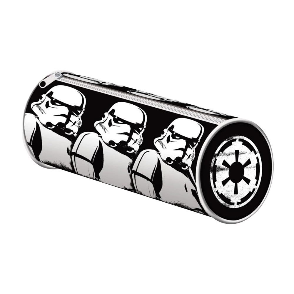 Black-White - Back - Star Wars Barrel Stormtrooper Pencil Case