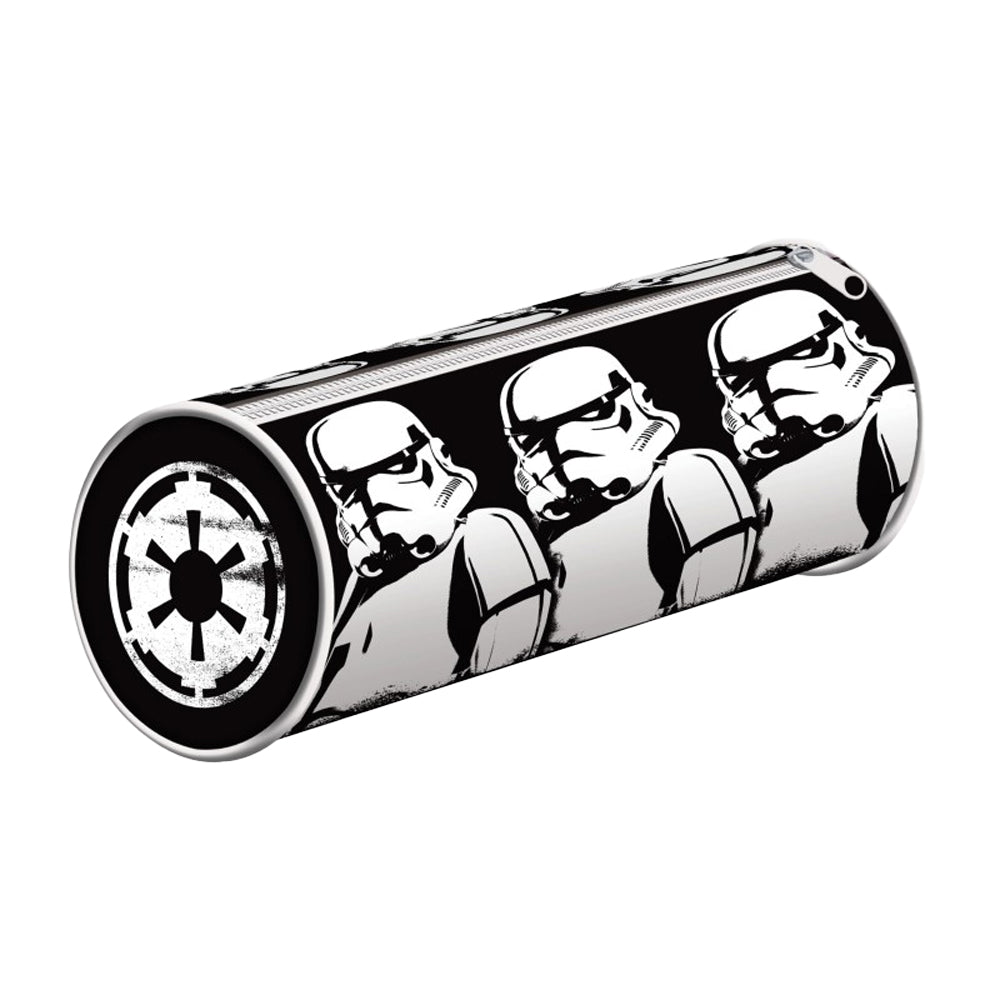 Black-White - Front - Star Wars Barrel Stormtrooper Pencil Case