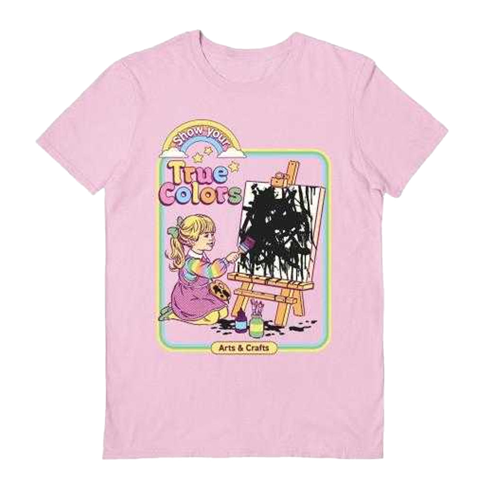 Light Pink - Front - Steven Rhodes Unisex Adult Show Your True Colours T-Shirt
