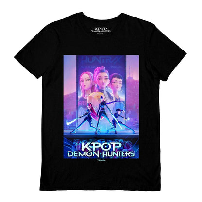 Black - Front - K-Pop Demon Hunters Unisex Adult Key Art T-Shirt
