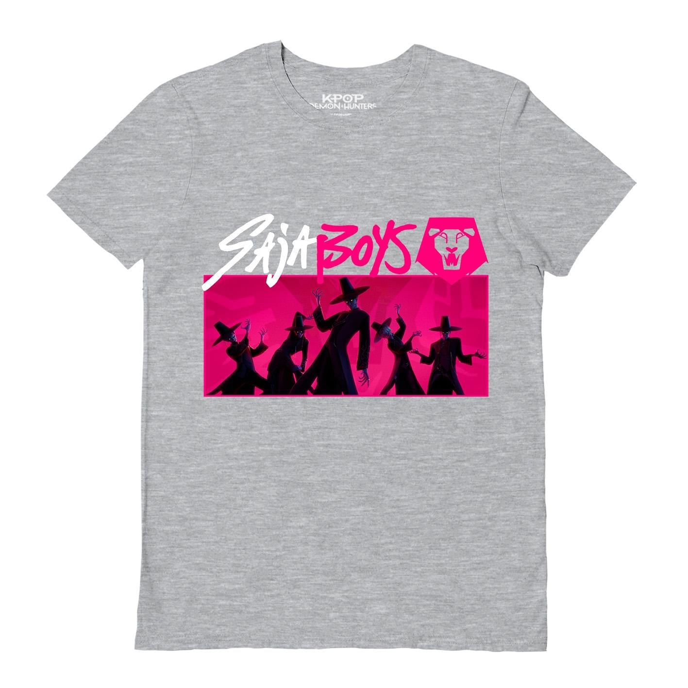 Sports Grey - Front - K-Pop Demon Hunters Unisex Adult Saja Boys T-Shirt