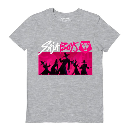 Sports Grey - Front - K-Pop Demon Hunters Unisex Adult Saja Boys T-Shirt