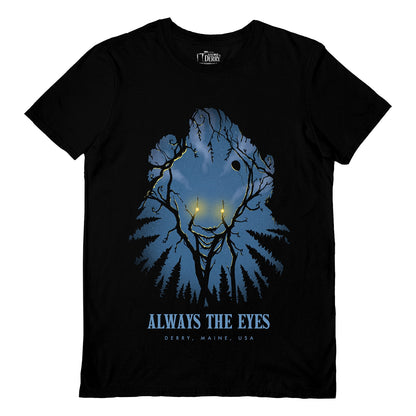 Black - Front - It: Welcome To Derry Unisex Adult Always The Eyes T-Shirt