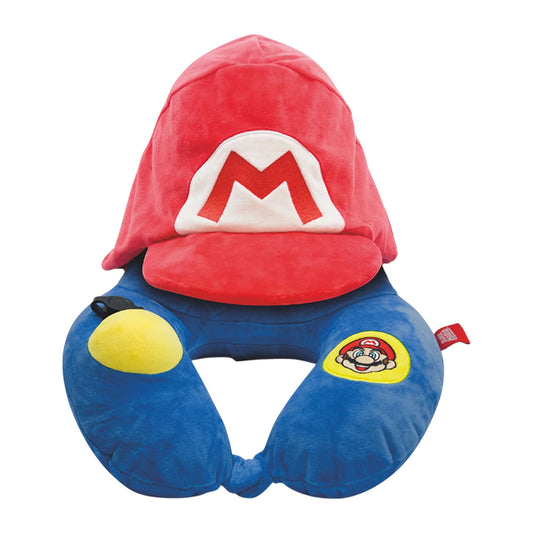 Blue-Red - Front - Super Mario Mario Travel Pillow
