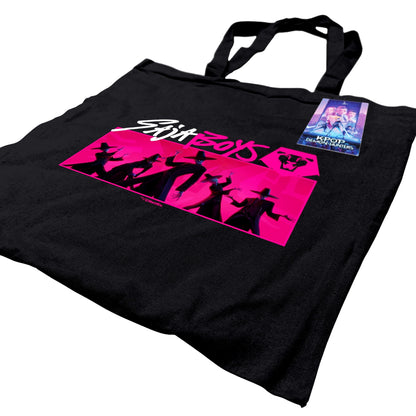 Black-Pink - Back - K-Pop Demon Hunters Saja Boys Tote Bag