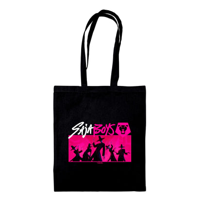 Black-Pink - Front - K-Pop Demon Hunters Saja Boys Tote Bag