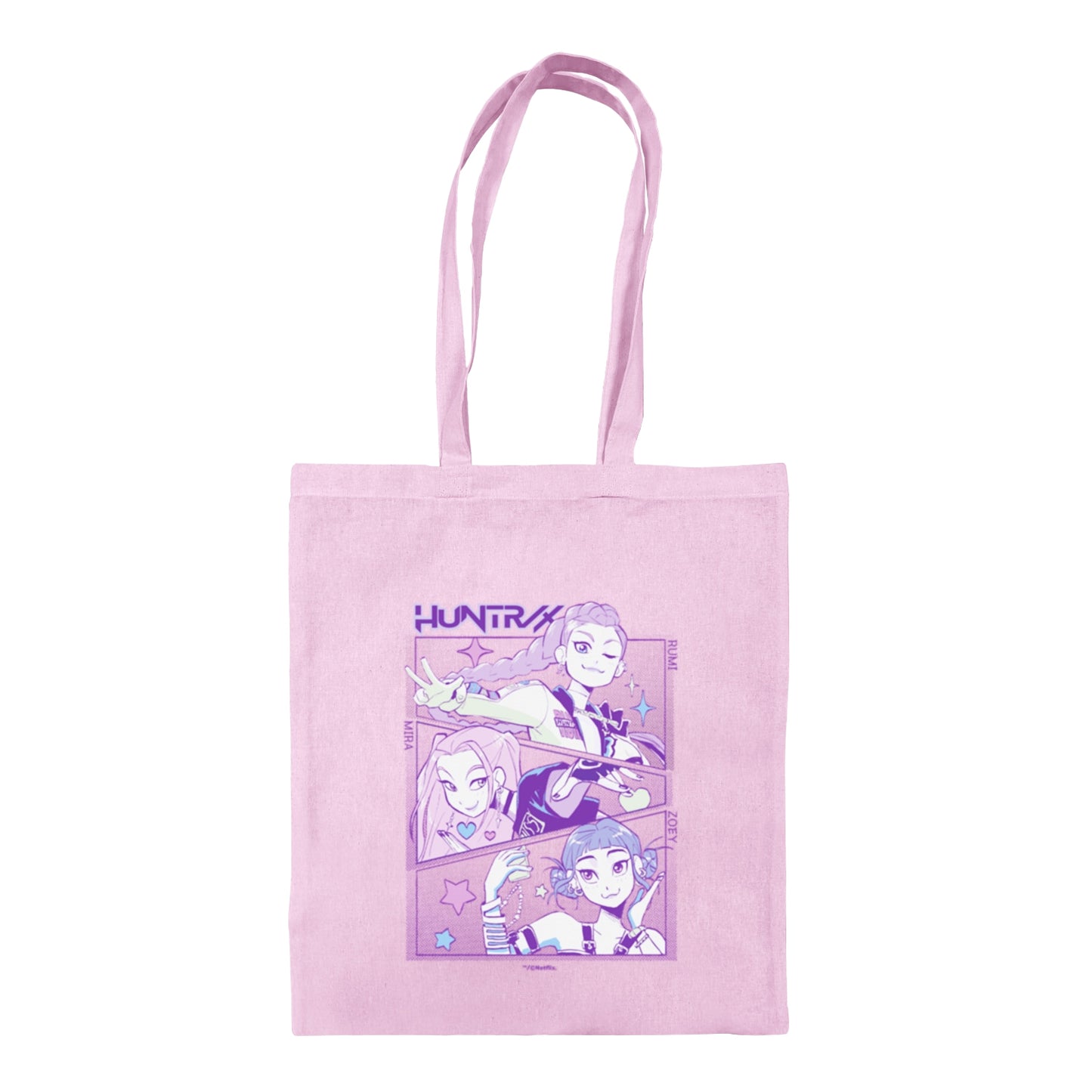 Light Pink - Front - K-Pop Demon Hunters Huntr-X Tote Bag