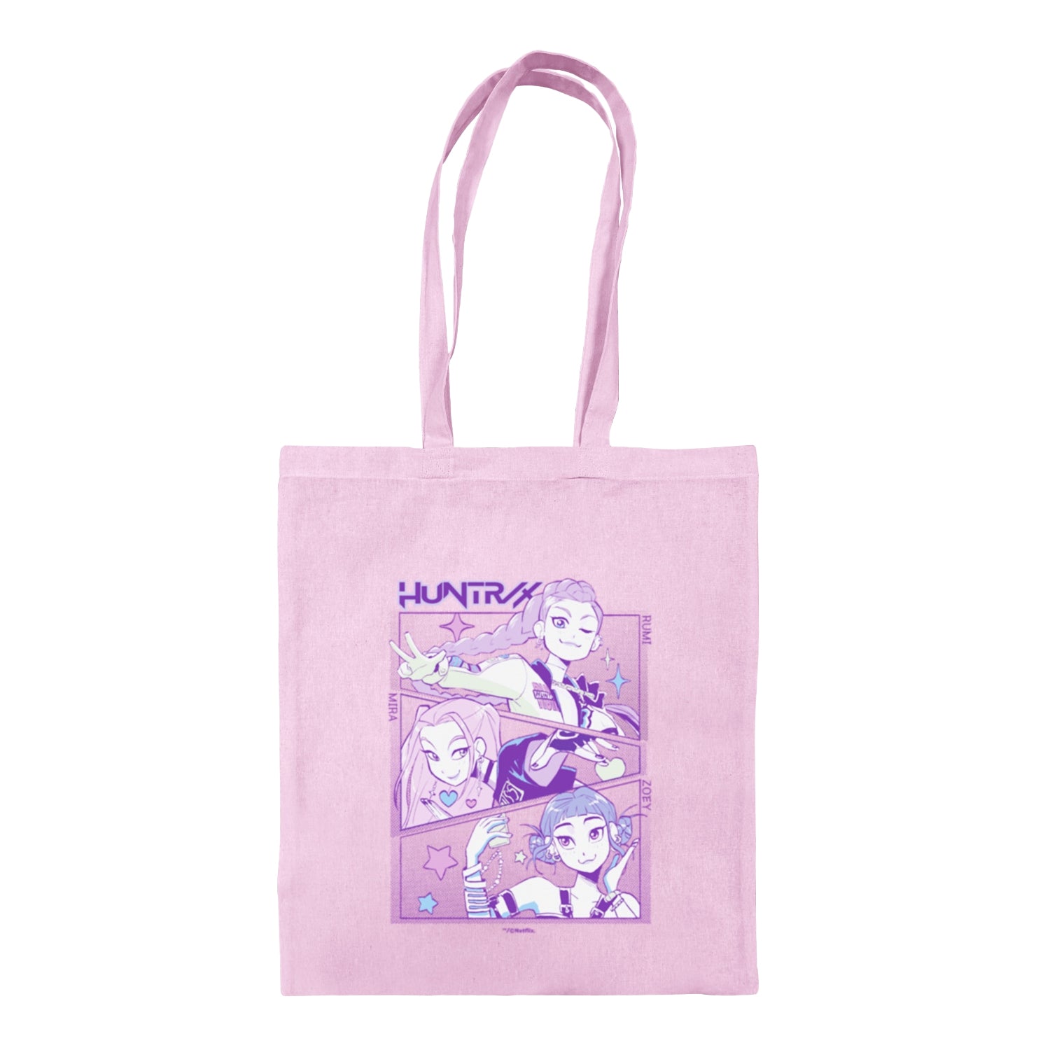 Light Pink - Front - K-Pop Demon Hunters Huntr-X Tote Bag
