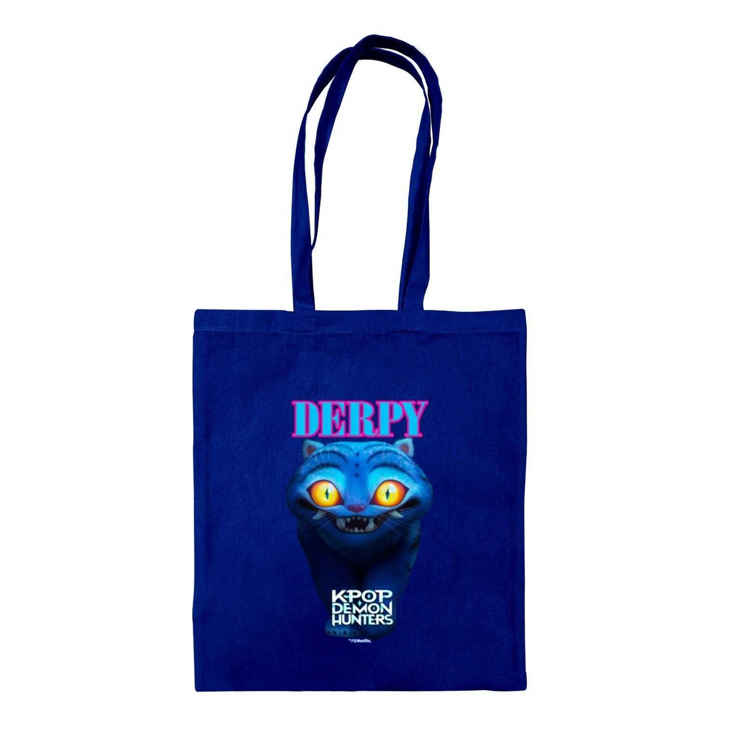 Blue - Front - K-Pop Demon Hunters Derpy Tiger Tote Bag
