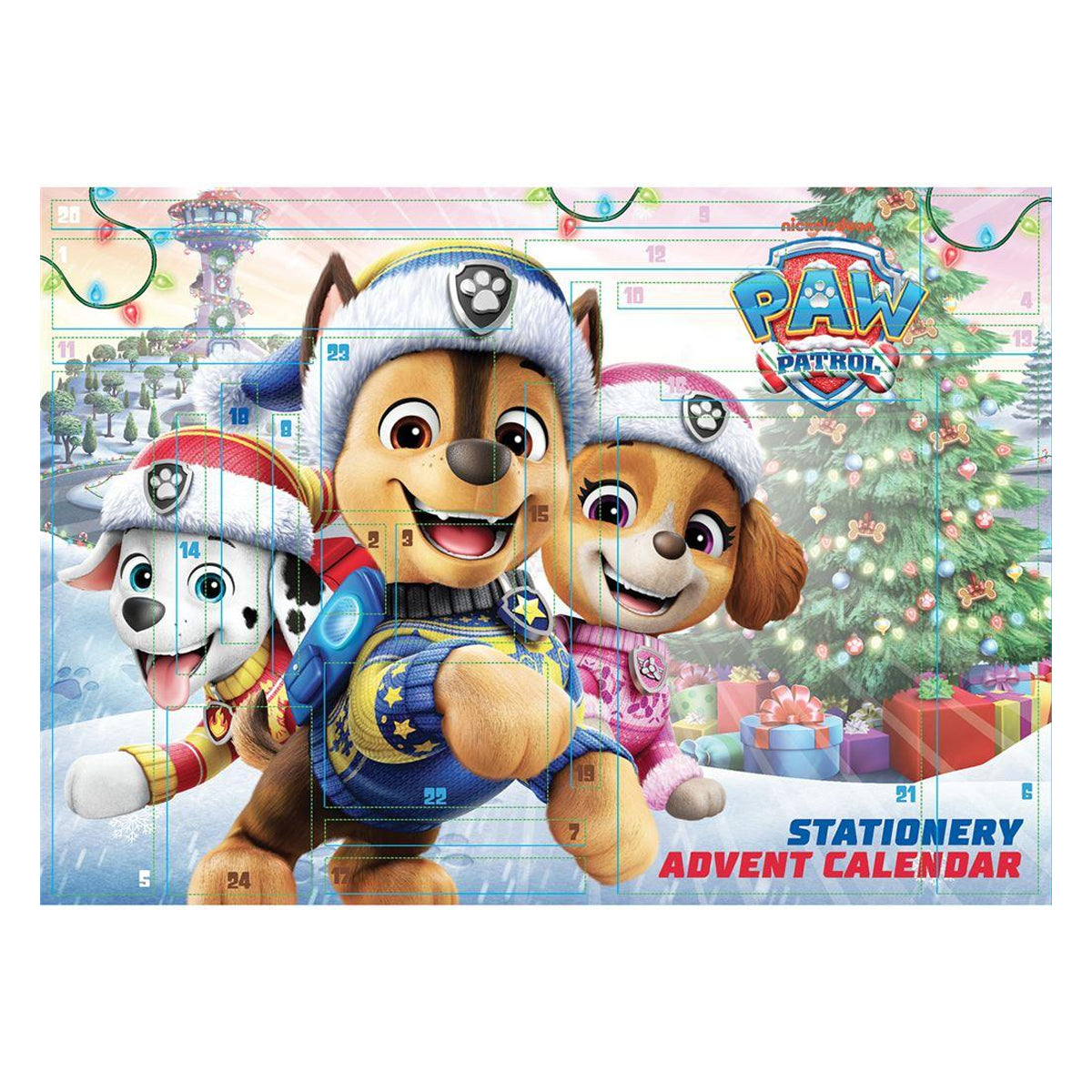 Multicoloured - Front - Paw Patrol Advent Stationery Set