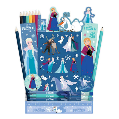 Blue - Back - Frozen Advent Stationery Set