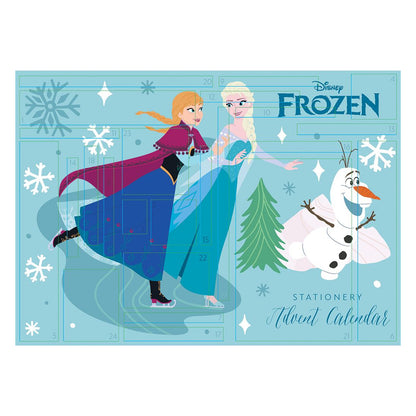 Blue - Front - Frozen Advent Stationery Set