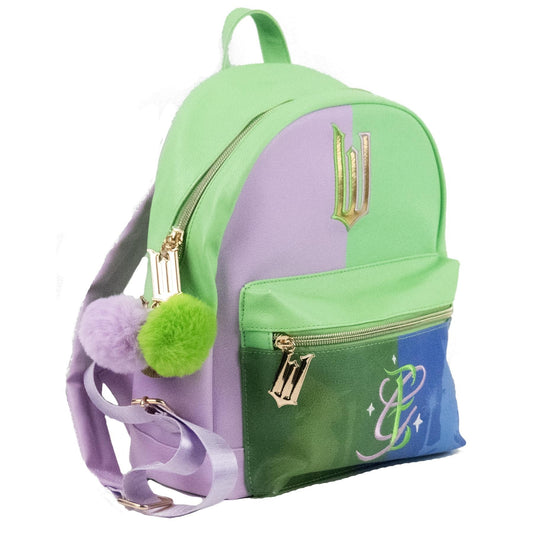 Green-Purple-Blue - Front - Wicked Fashion Elphaba and Glinda Backpack