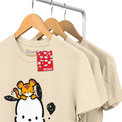 Sand - Side - Sanrio Unisex Adult Pochacco T-Shirt