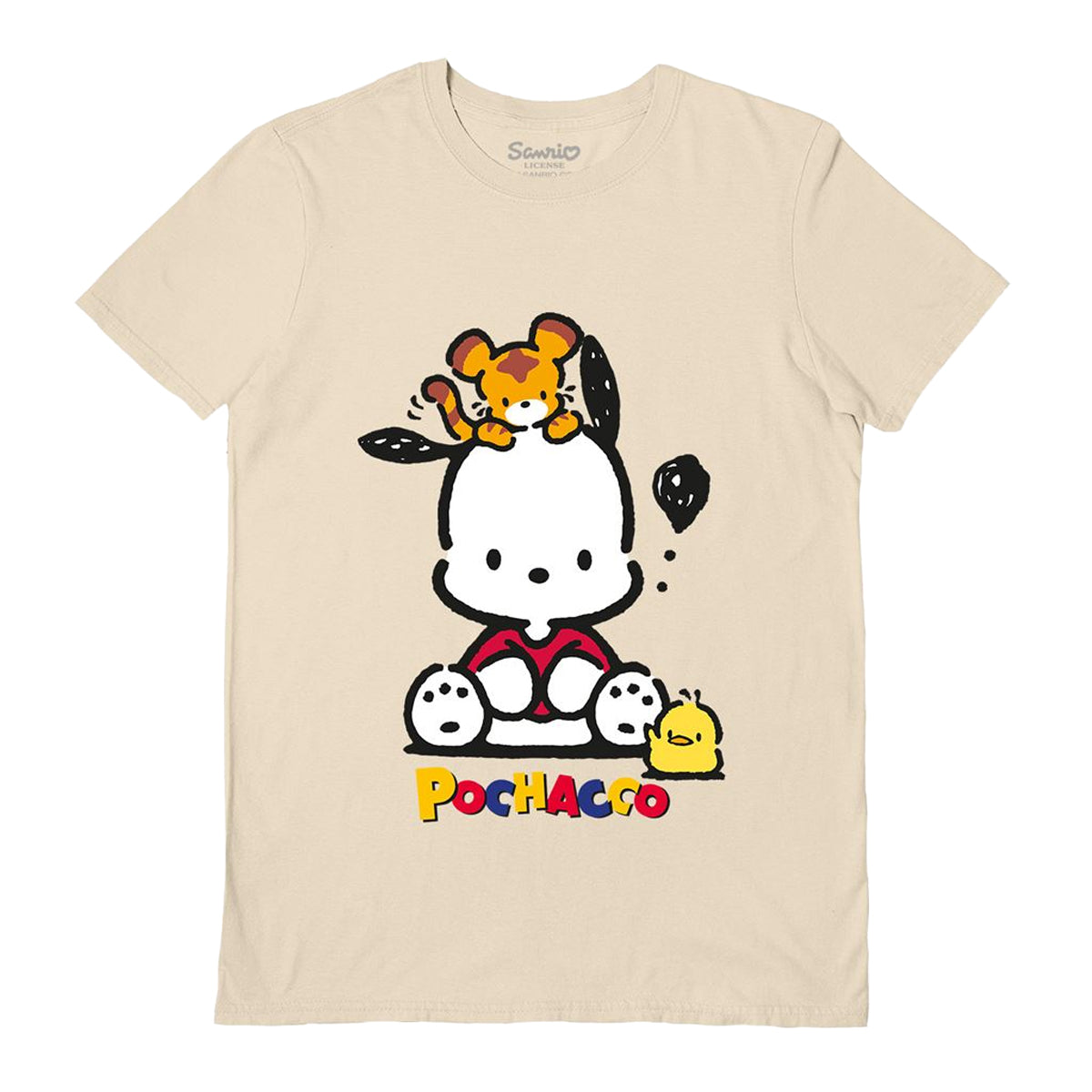 Sand - Front - Sanrio Unisex Adult Pochacco T-Shirt