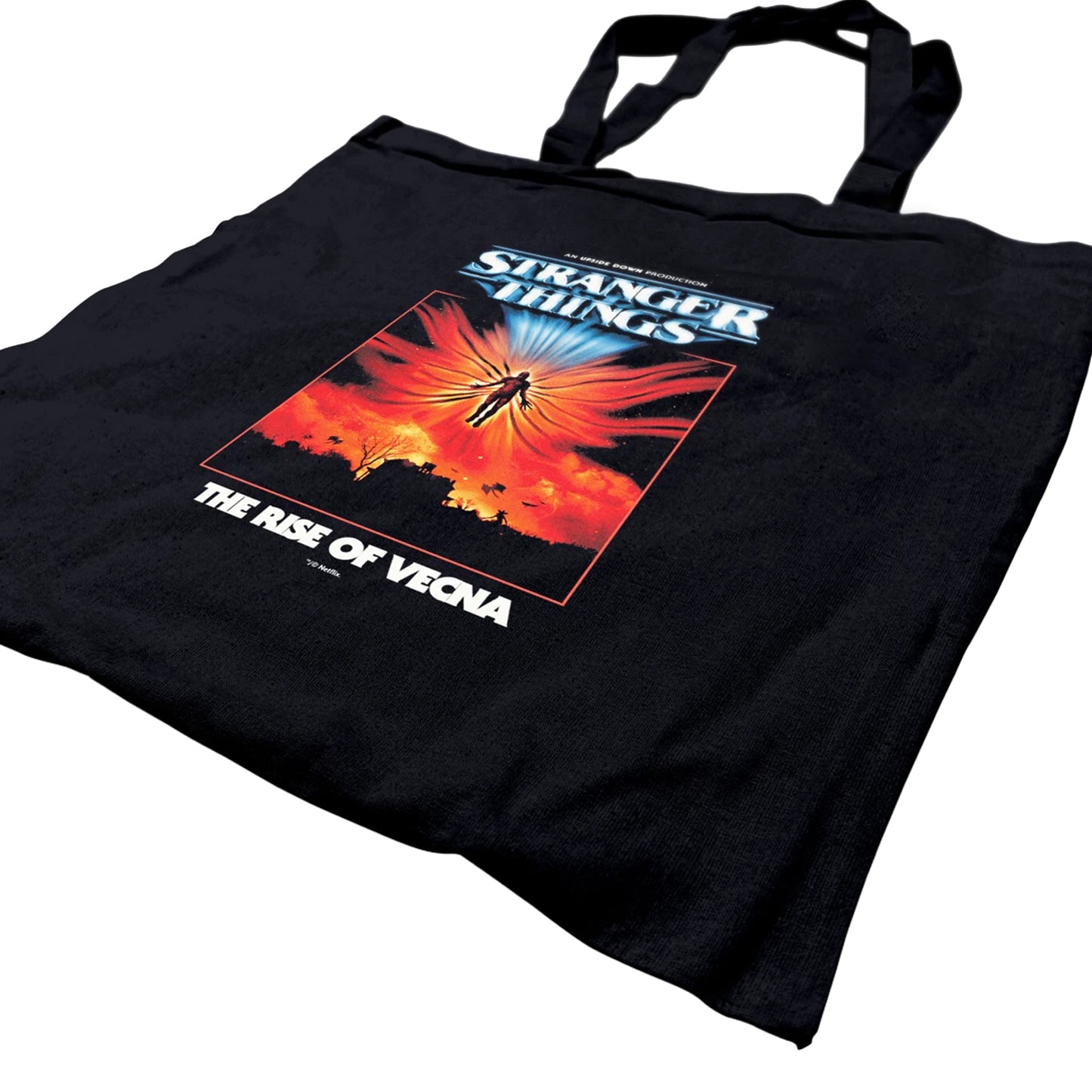 Black - Back - Stranger Things Rise Of Vecna Tote Bag