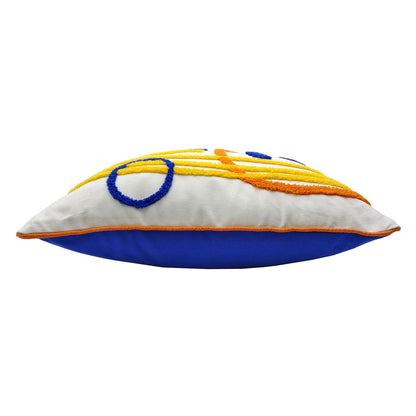 White-Multicoloured - Back - Dan Hobday Feel Good 2 Filled Cushion