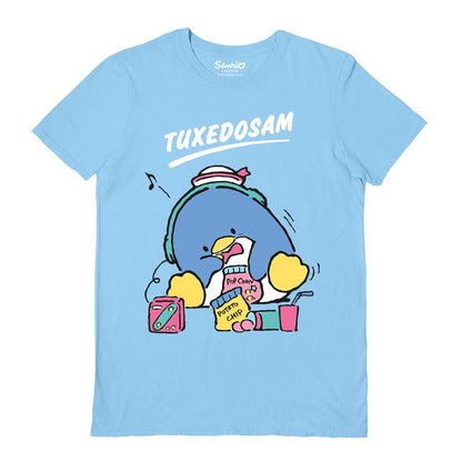 Light Blue - Front - Sanrio Unisex Adult Tuxedosam T-Shirt