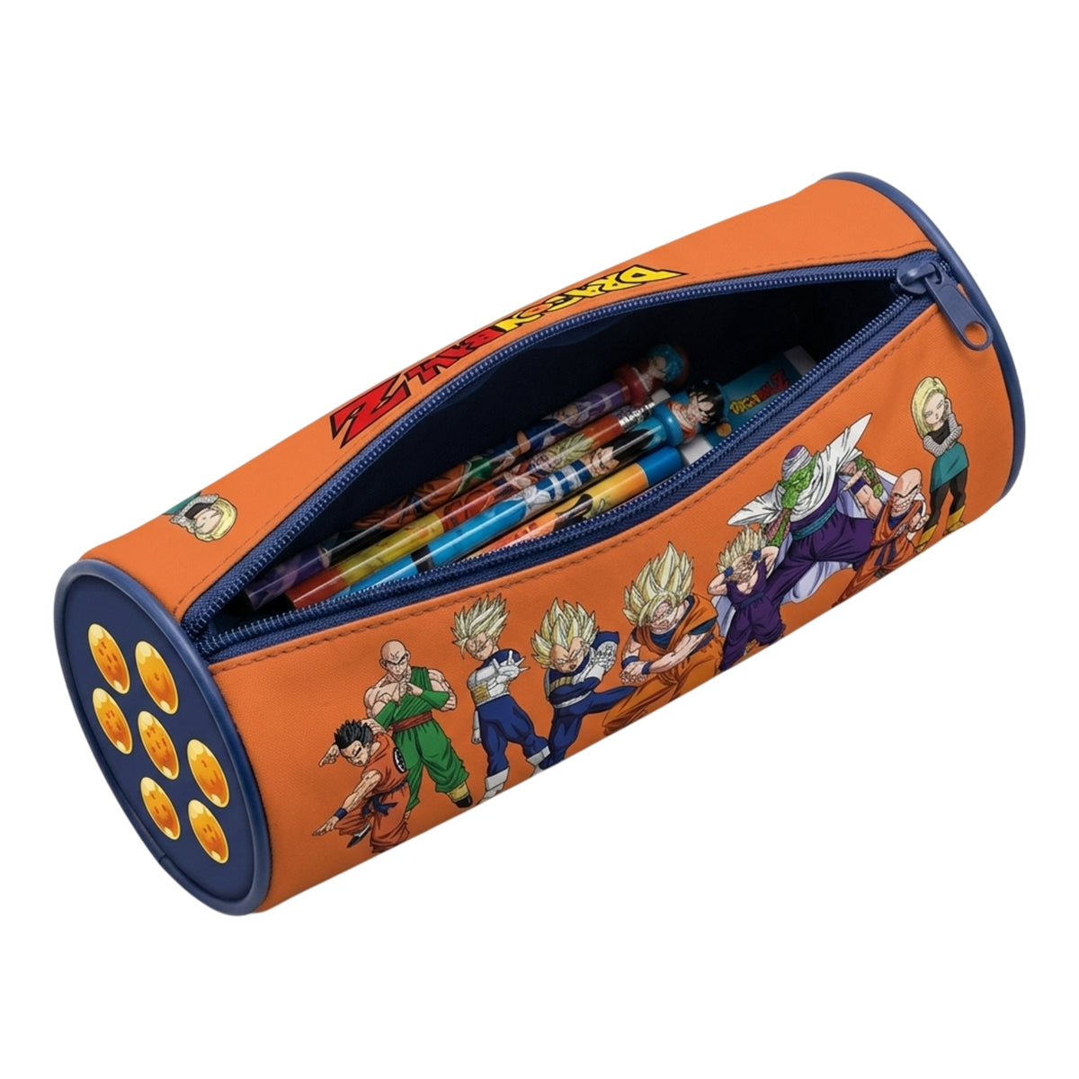 Orange-Blue - Side - Dragon Ball Z Heroes & Villans Pencil Case