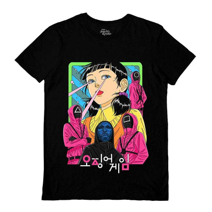 Black - Front - Squid Game 2 Unisex Adult Seoyoung T-Shirt