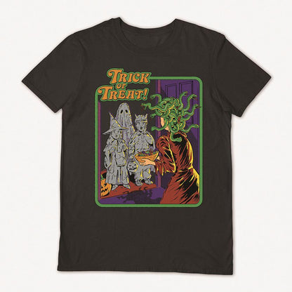 Black - Back - Steven Rhodes Unisex Adult Trick Or Treat T-Shirt