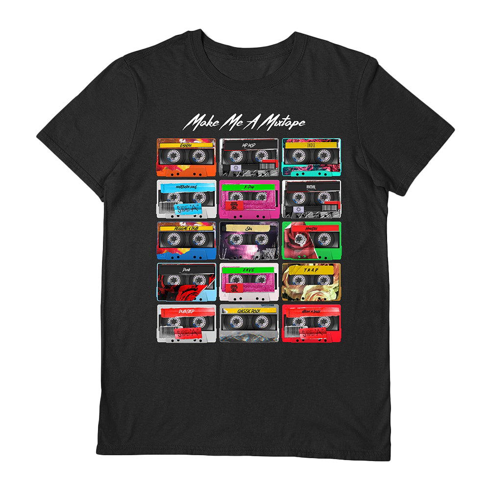 Black - Front - Pyramid International Unisex Adult Make Me A Mixtape T-Shirt