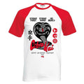 White-Red - Front - Cobra Kai Unisex Adult No Mercy Raglan Baseball T-Shirt