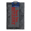 Grey-Black-Red - Front - Beetlejuice Here Lies Beetlejuice Door Mat