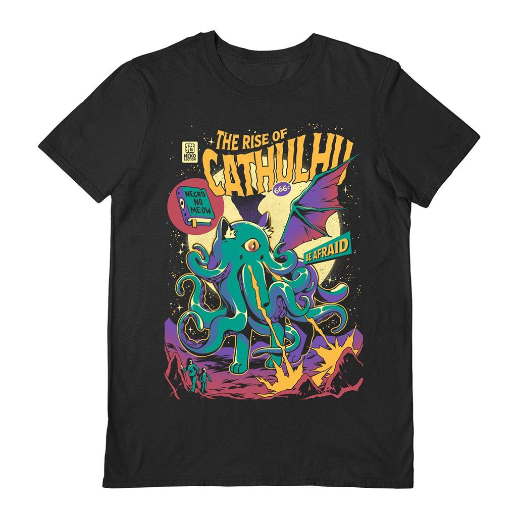 Black - Front - Ilustrata Unisex Adult Rise Of Cathulhu T-Shirt