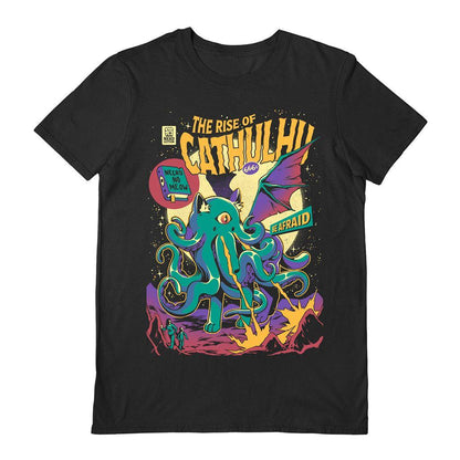 Black - Front - Ilustrata Unisex Adult Rise Of Cathulhu T-Shirt