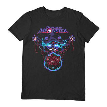 Black - Front - Vo Maria Unisex Adult Threadless Dungeon Meowster T-Shirt