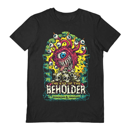 Black - Front - Dungeons & Dragons Unisex Adult The Eye Of The Beholder T-Shirt
