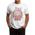 White-Pink-Red - Back - Thiago Correa Unisex Adult Threadless Fuck Off T-Shirt