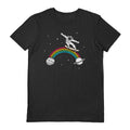 Black - Front - Spacey Gracey Unisex Adult Space Skater Boy T-Shirt