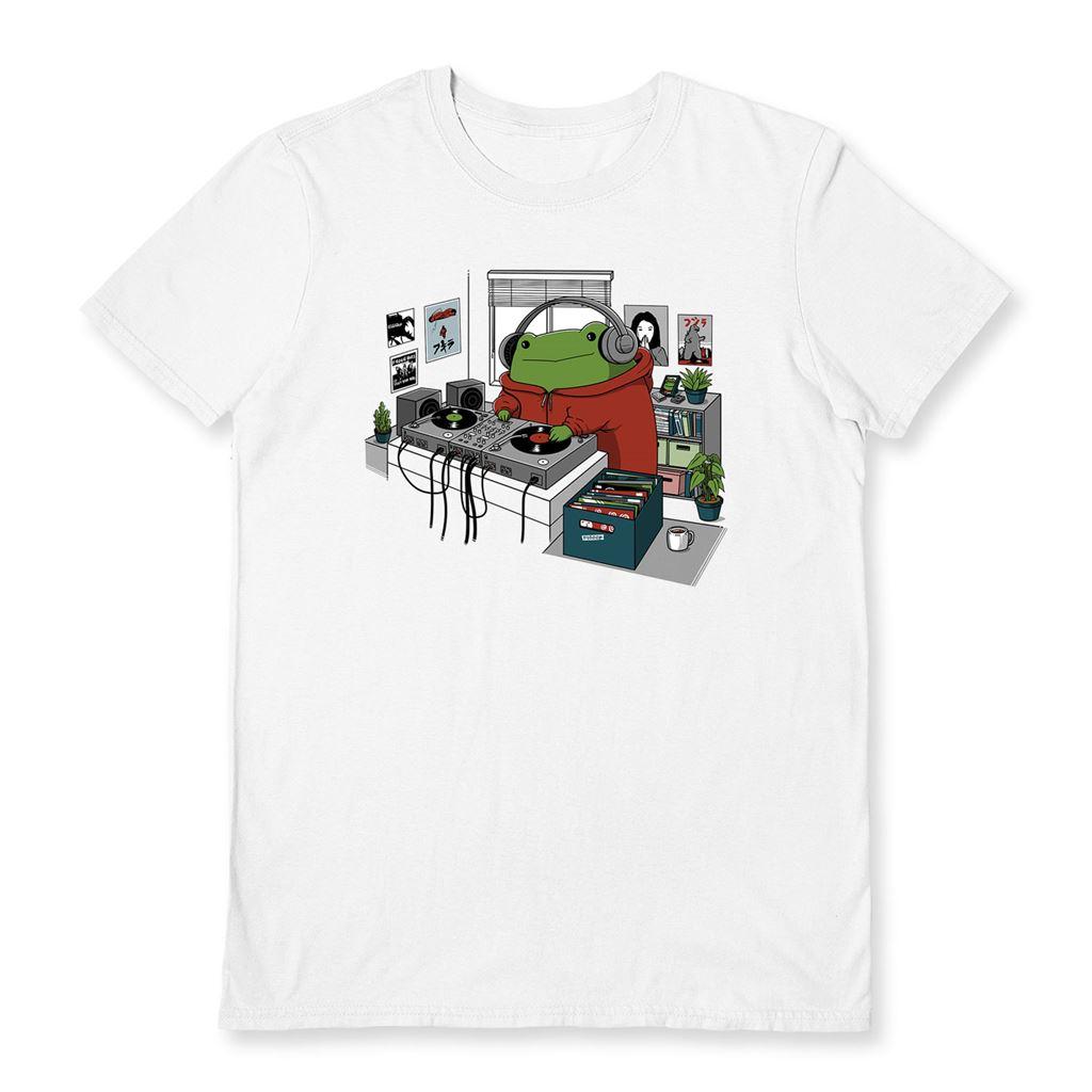 White - Back - Pigboom Unisex Adult Analogue Toad T-Shirt