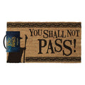 Brown-Black - Back - Lord Of The Rings You Shall Not Pass Door Mat