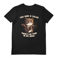 Black - Back - EduEly Unisex Adult Cat Song T-Shirt