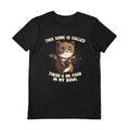 Black - Front - EduEly Unisex Adult Cat Song T-Shirt