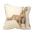 Brown-White - Front - Jane Bannon Sacha Feather Filled Cushion