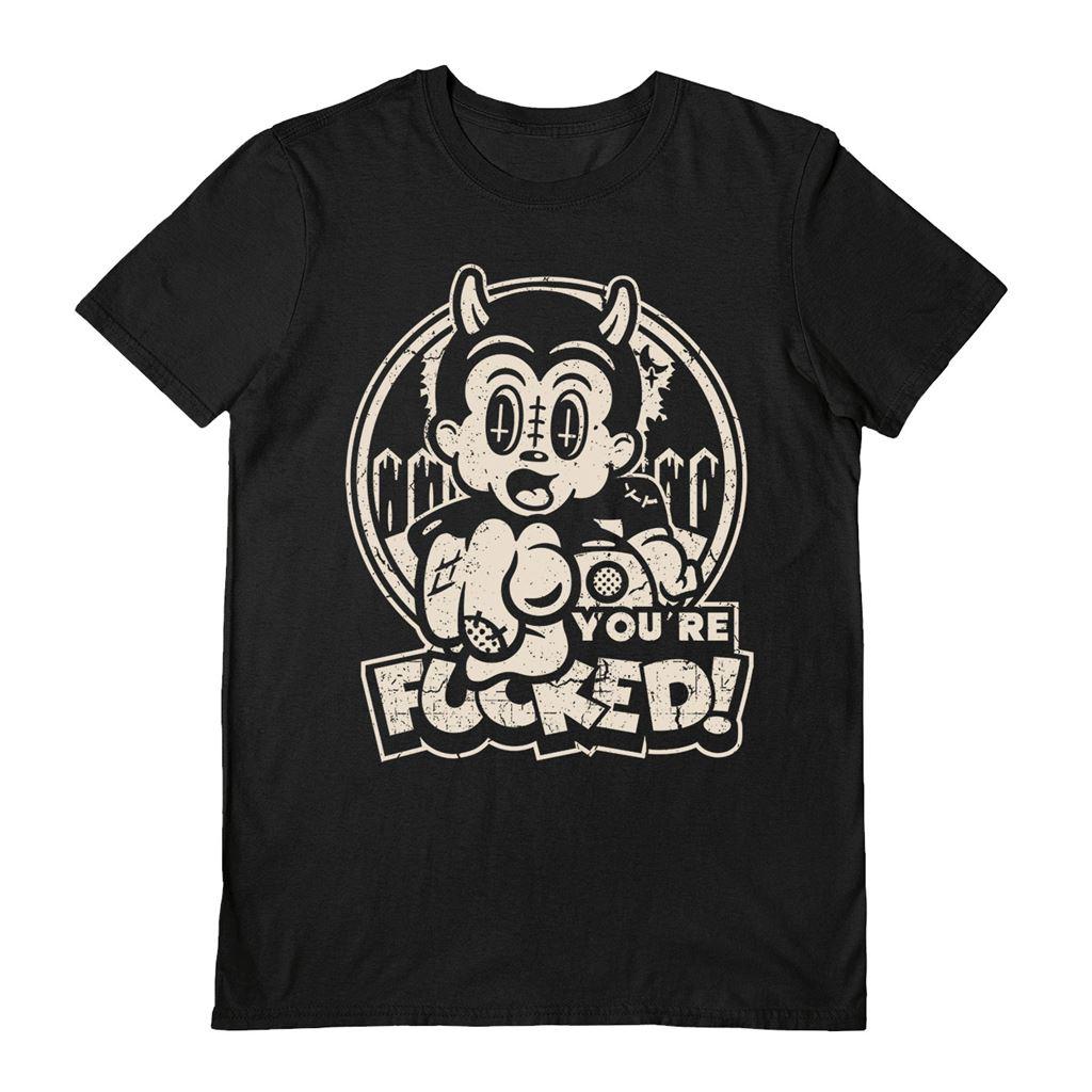 Black - Front - Laserblazt Unisex Adult You´re Fucked T-Shirt