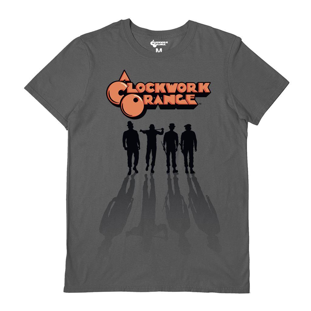 Charcoal - Front - Clockwork Orange Unisex Adult Gang T-Shirt