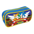 Blue-Yellow - Front - Sonic The Hedgehog Hill Zone Retro Pencil Case
