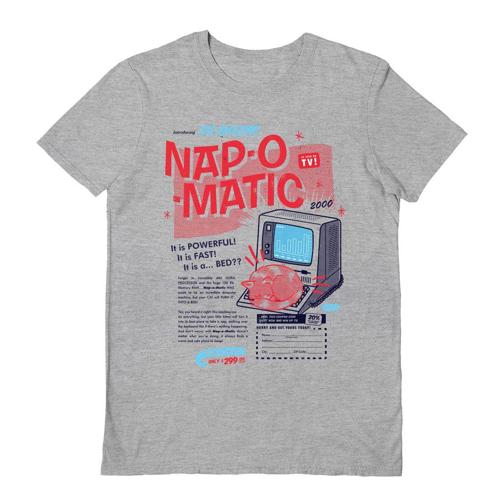 Sports Grey - Front - Vo Maria Unisex Adult Nap O Matic T-Shirt