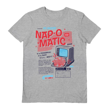 Sports Grey - Front - Vo Maria Unisex Adult Nap O Matic T-Shirt